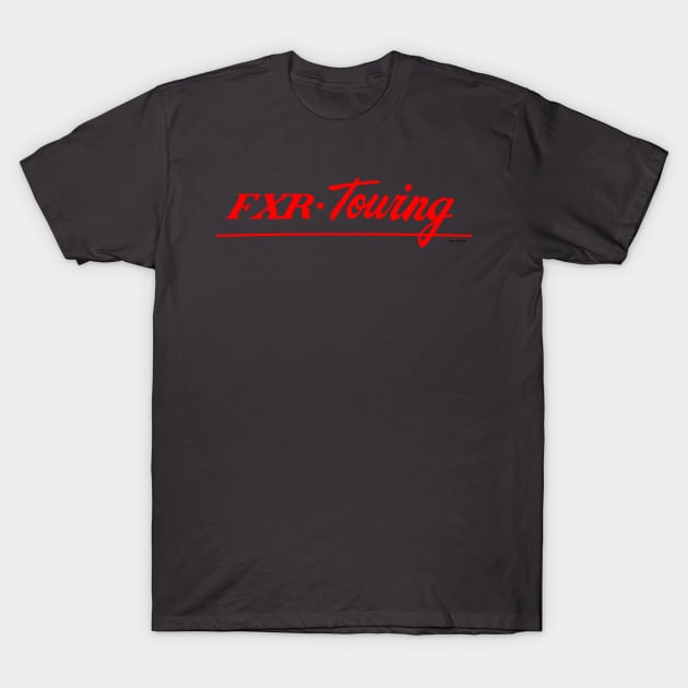 F X R - Touring Solid Red T-Shirt T-Shirt by the_vtwins